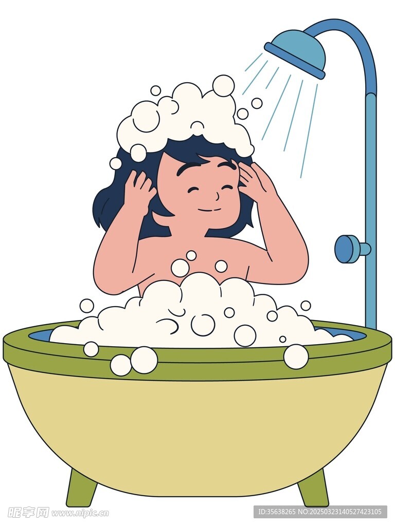 讲卫生洗澡插图