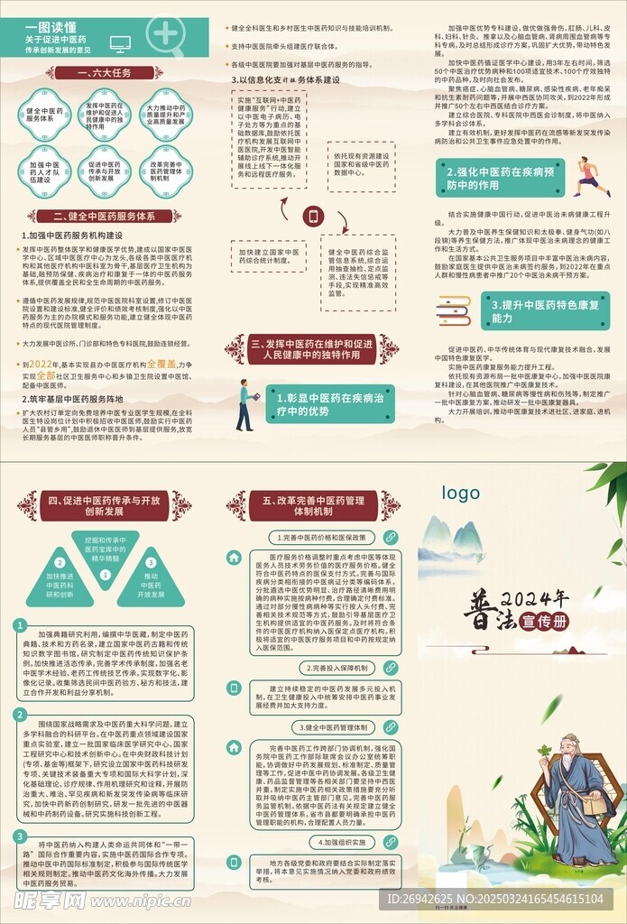 中医药传承创新发展折页