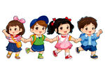 卡通小孩 幼儿园 小孩 儿童