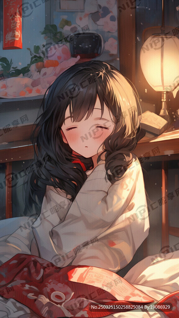 睡不着  可爱  女孩