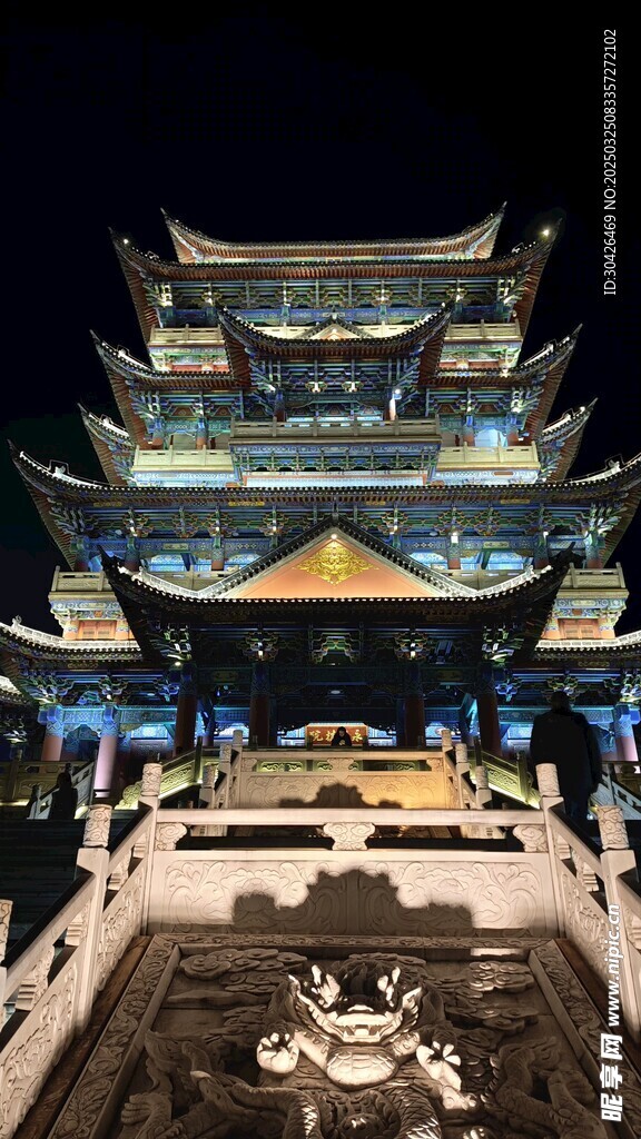 保山永昌阁夜景