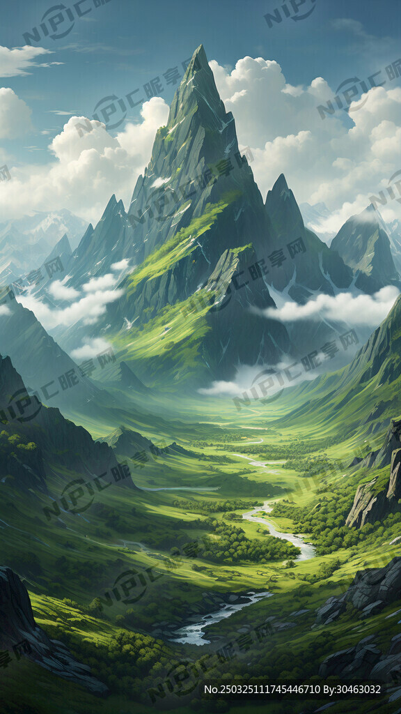 青山 绿色