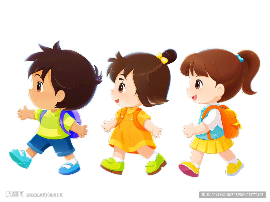 卡通小孩 幼儿园 小孩 儿童 