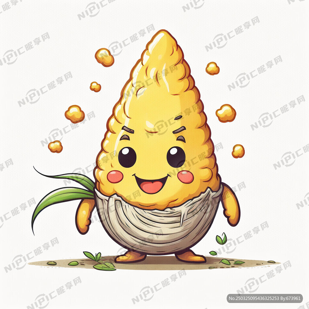 卡通水稻 颗粒饱满