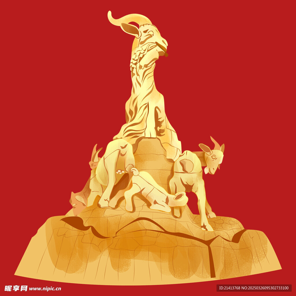 山羊摆件