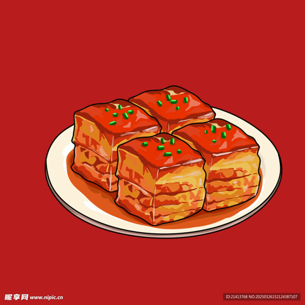 扣肉红烧肉