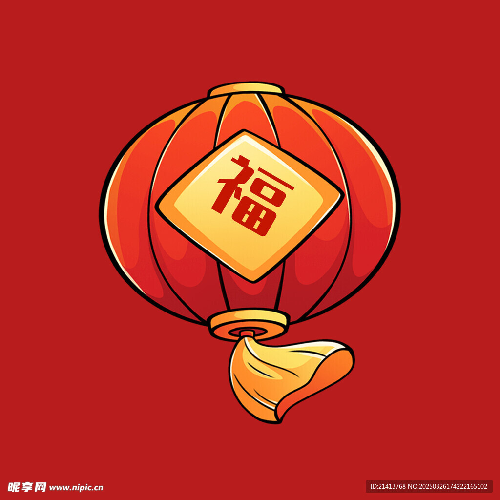 手绘花灯灯笼