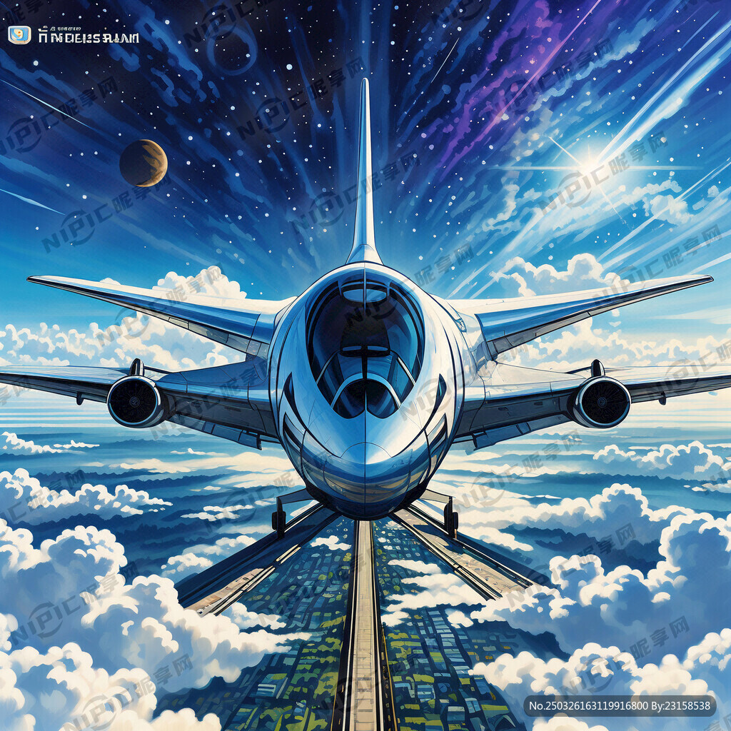 画册封面现代风格 蓝天白云