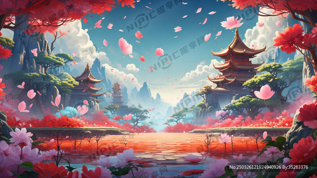 游戏梦幻唯美新中式风景 超高清