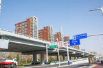 城市立交桥建筑背景