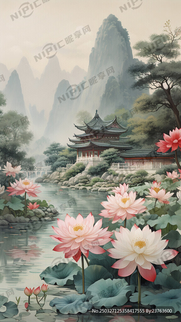 故居 前面是一个荷花池