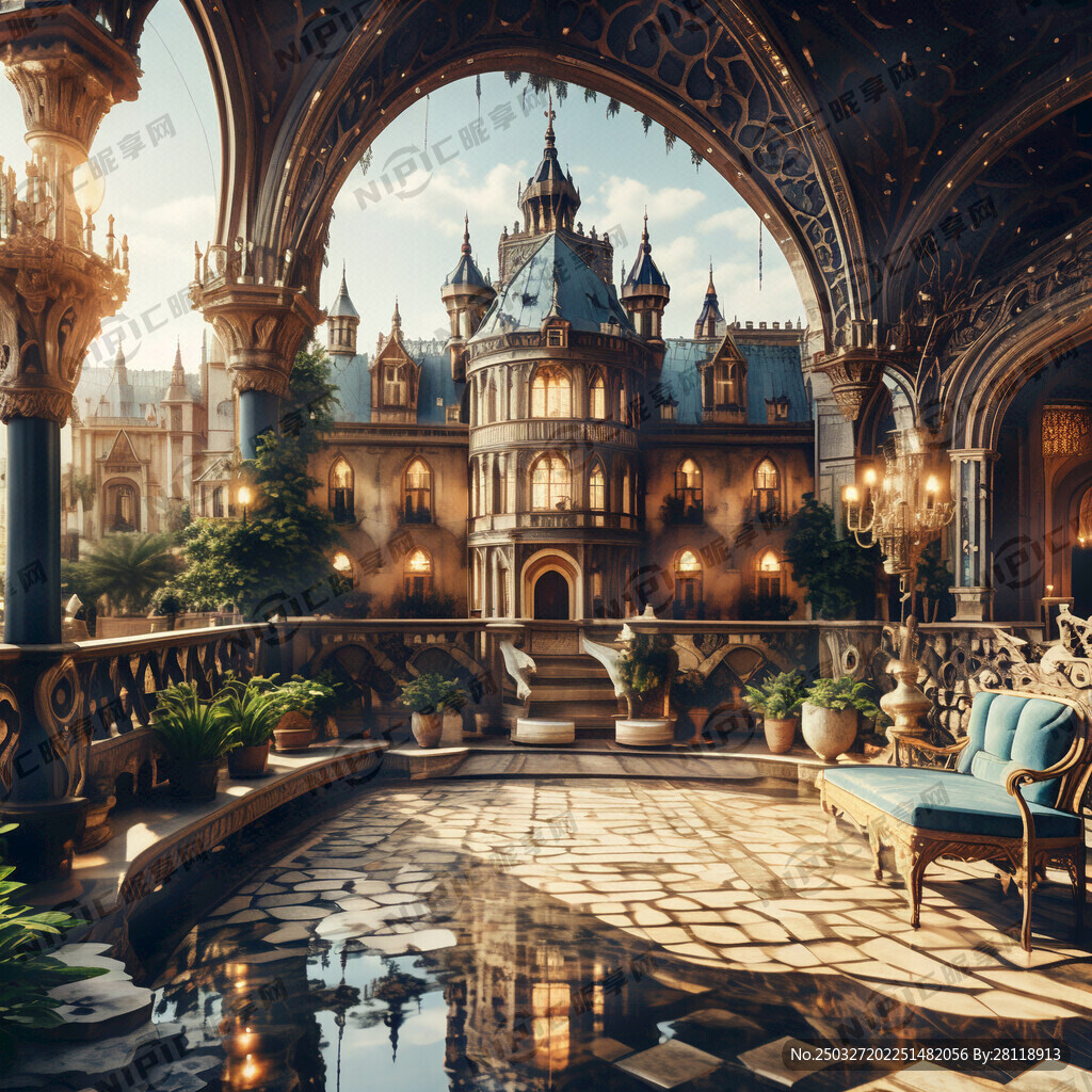 王宫城堡的露台