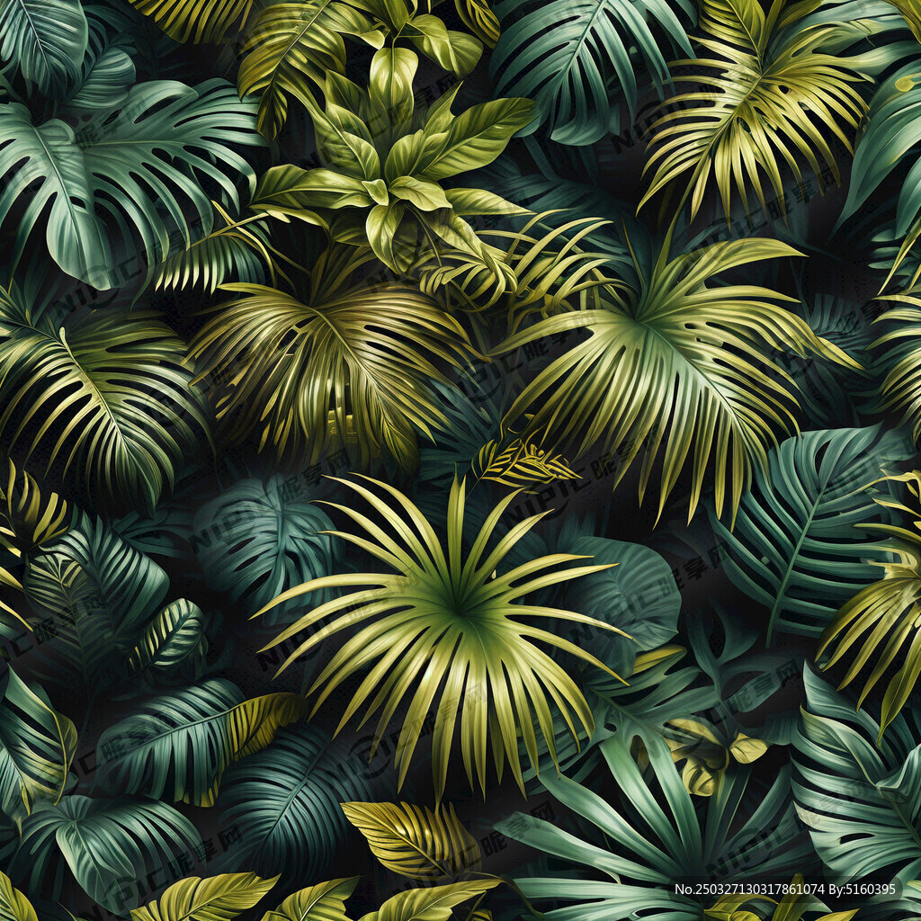 热带植物叶子背景