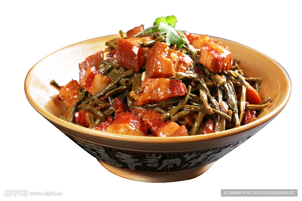 红烧肉干豆角