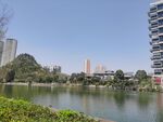 公园湖景
