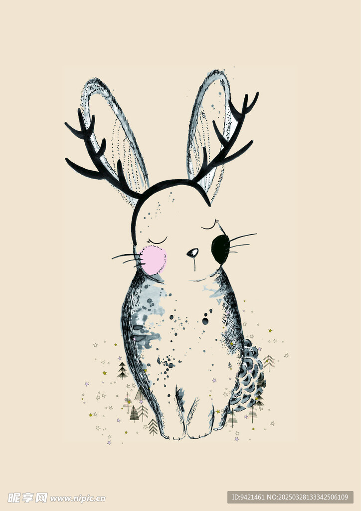 小兔子插画