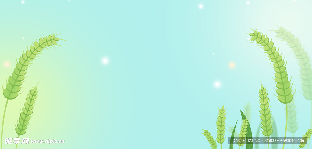 春日麦穗背景
