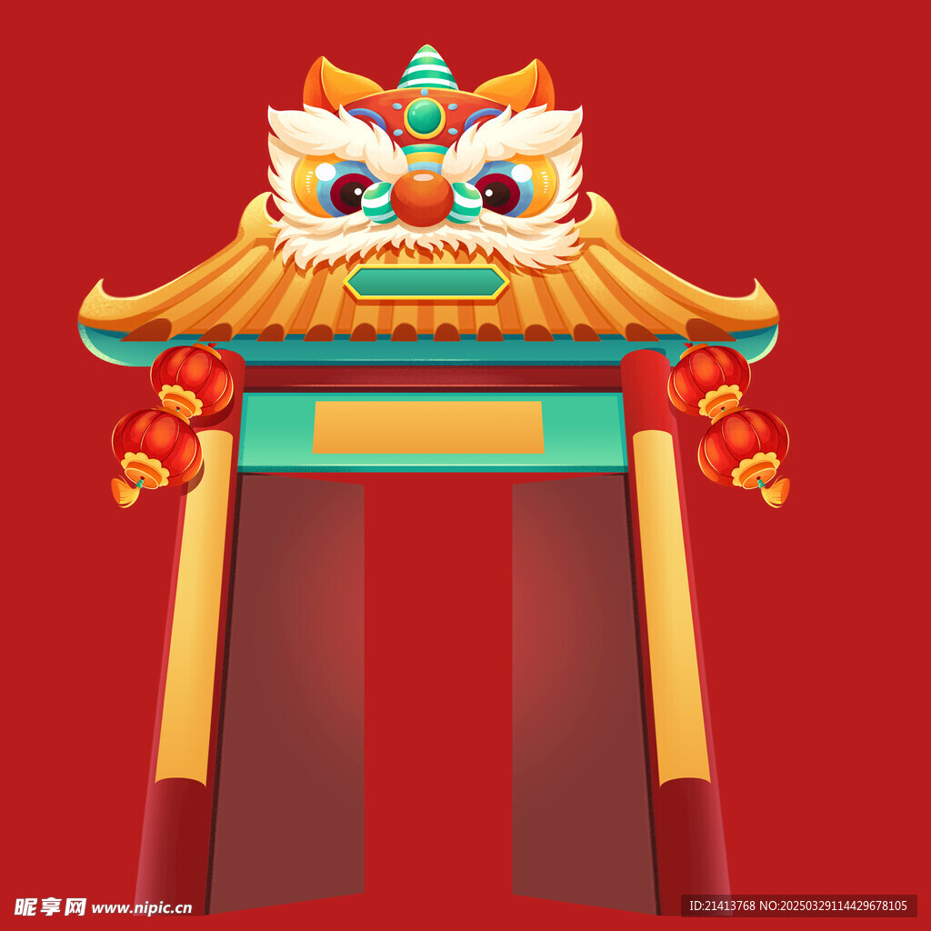 手绘古代建筑