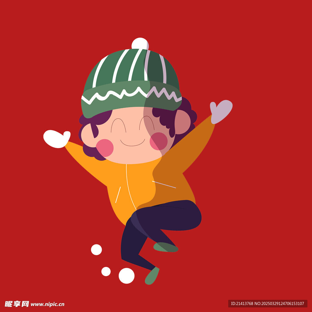 手绘儿童男孩