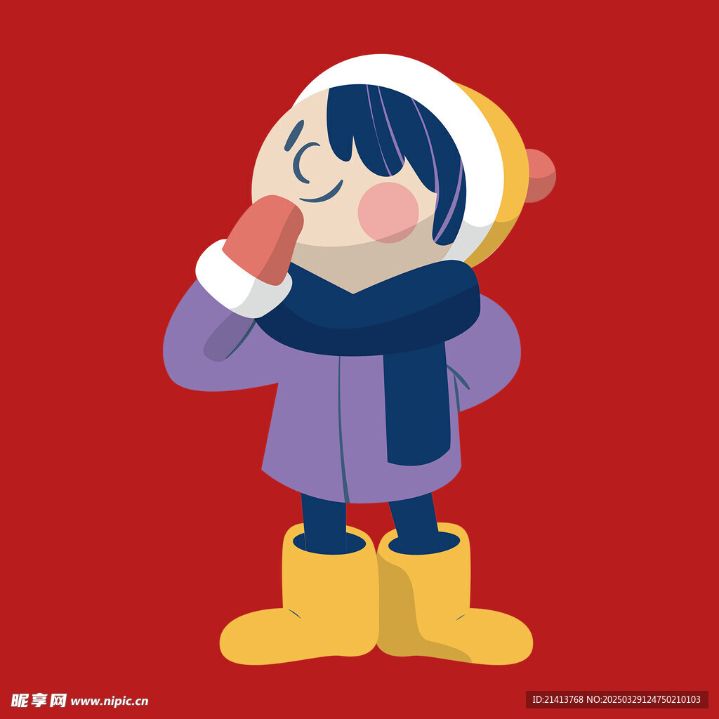 手绘儿童男孩