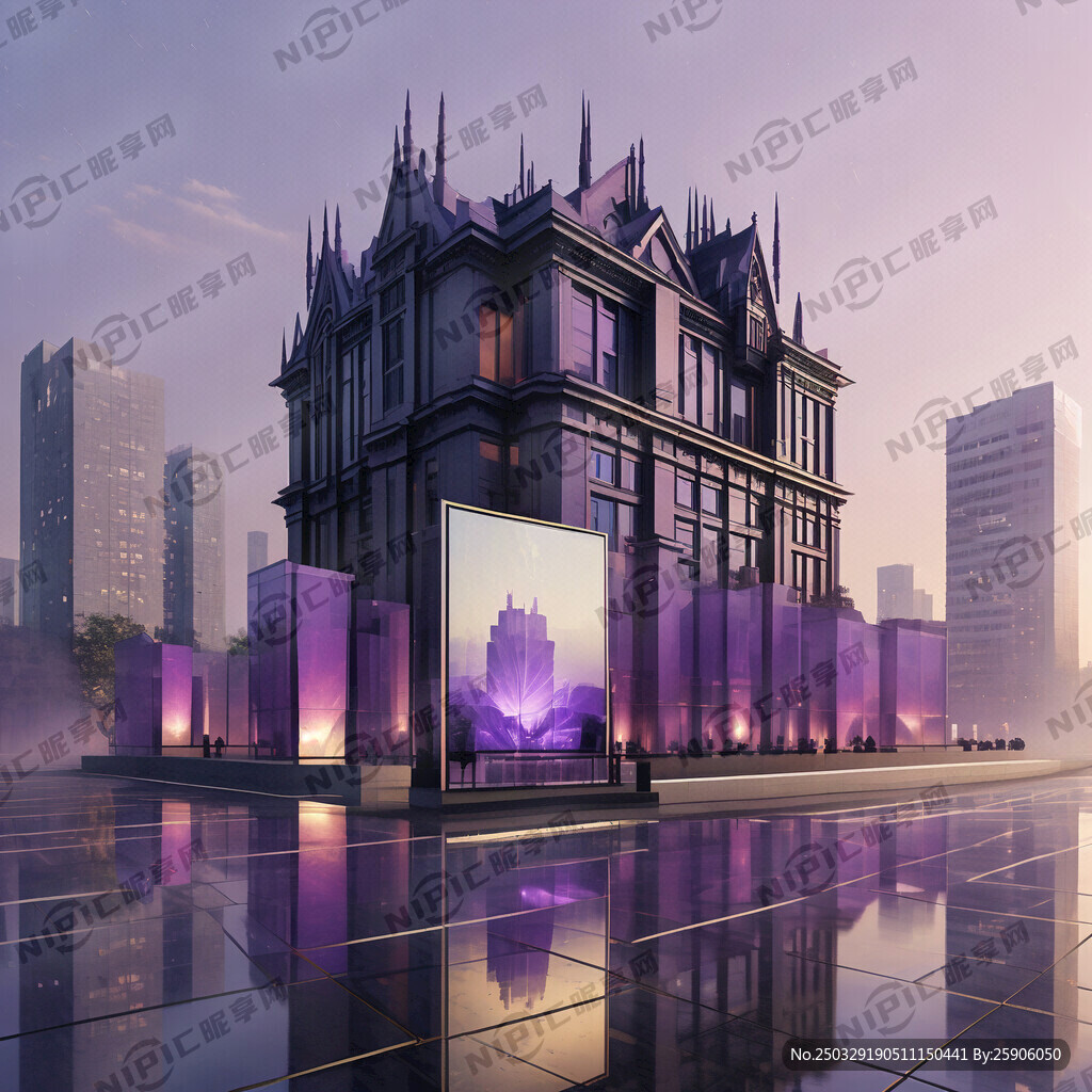 底色为紫色 带些许渐变黑