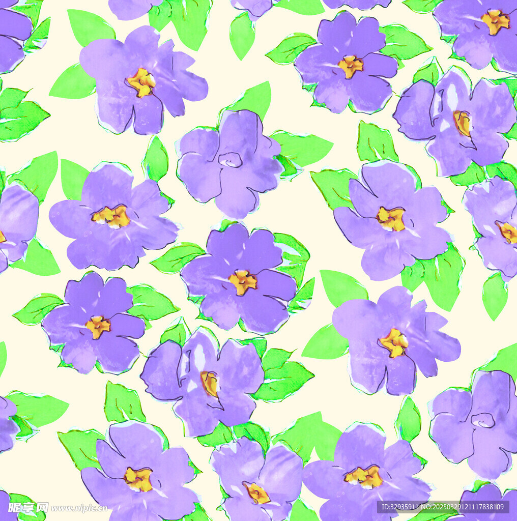 手绘花