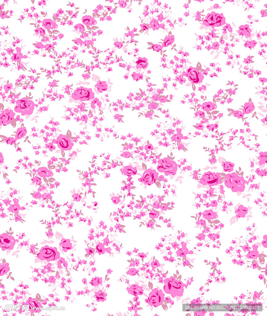 小碎花 实色