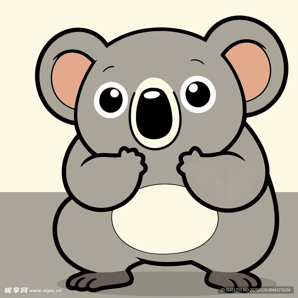 手绘卡通考拉