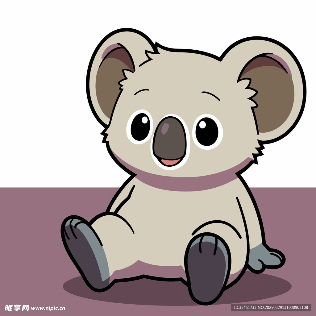 手绘卡通考拉
