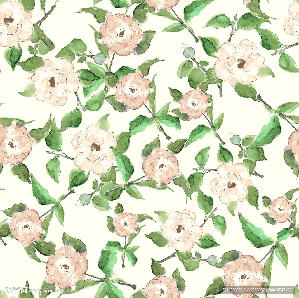 线条花