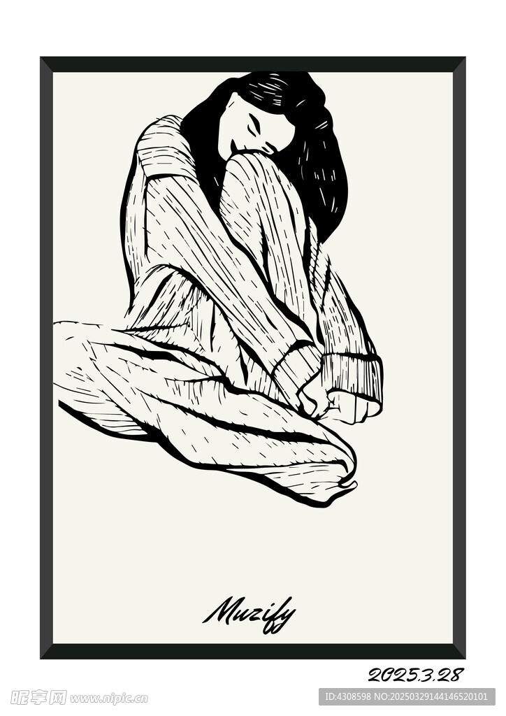 女子时装插画