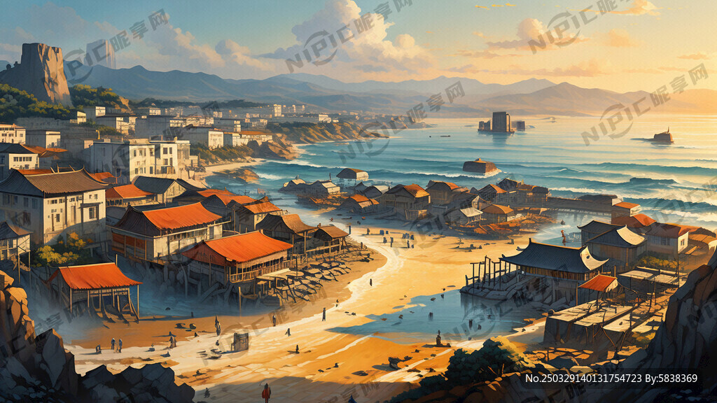 超大广角 俯视视角 意境雄浑