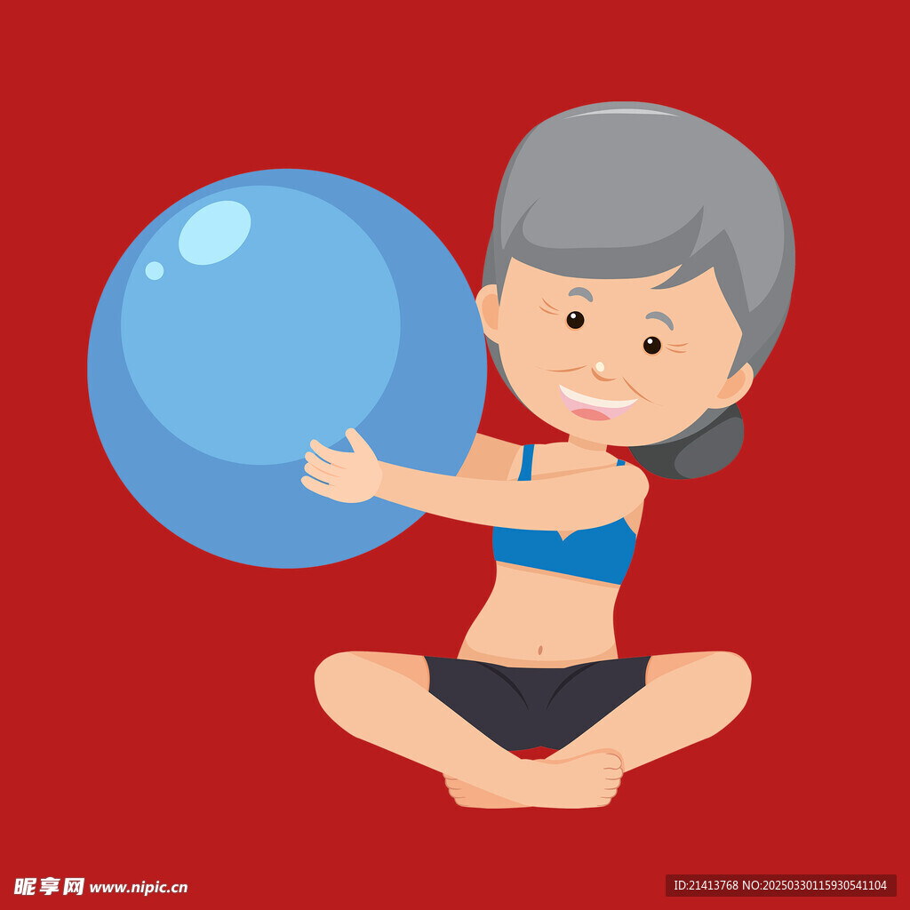 手绘老奶奶