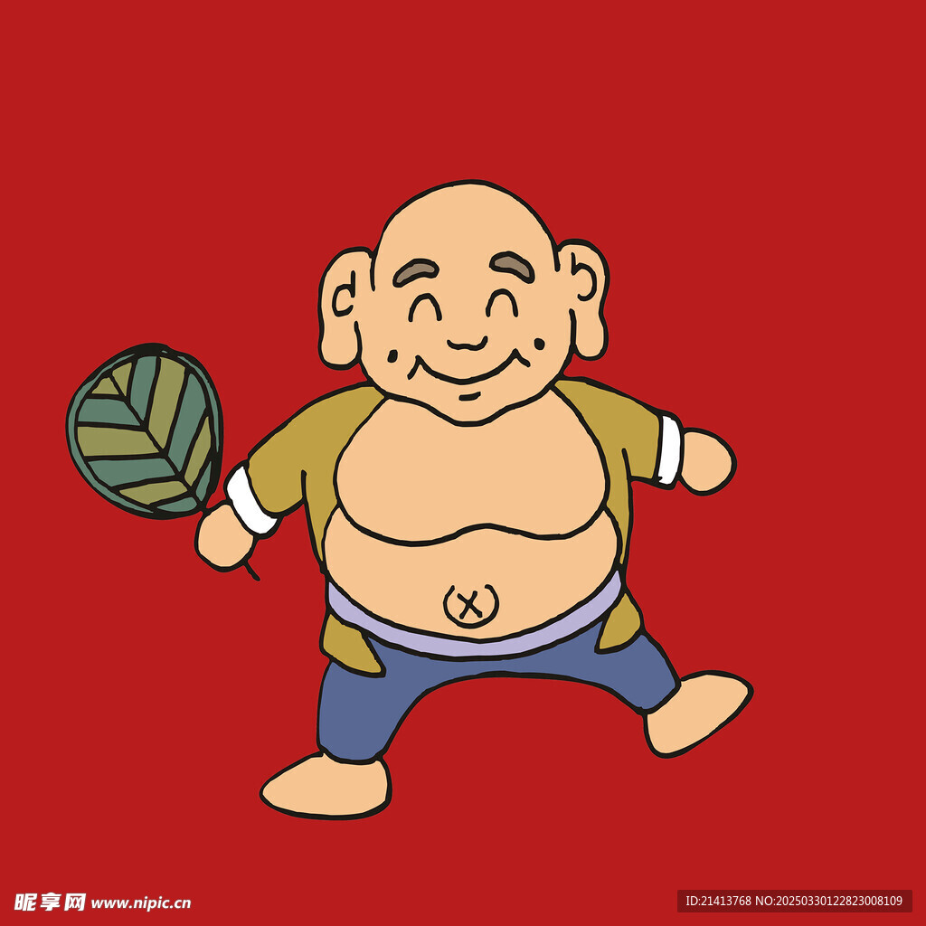 手绘老大爷