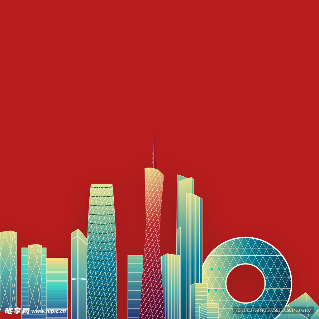 手绘建筑房子