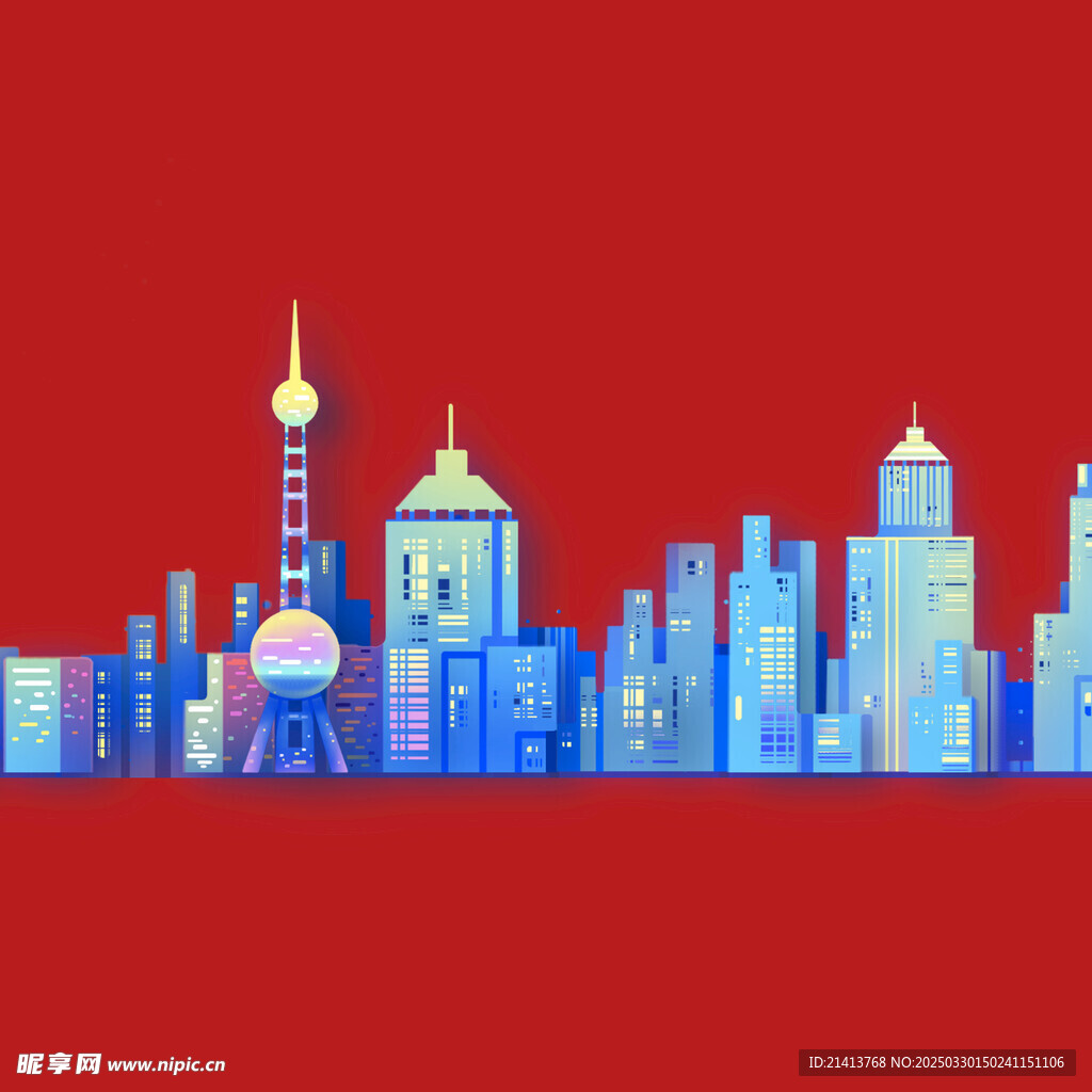 手绘建筑房子