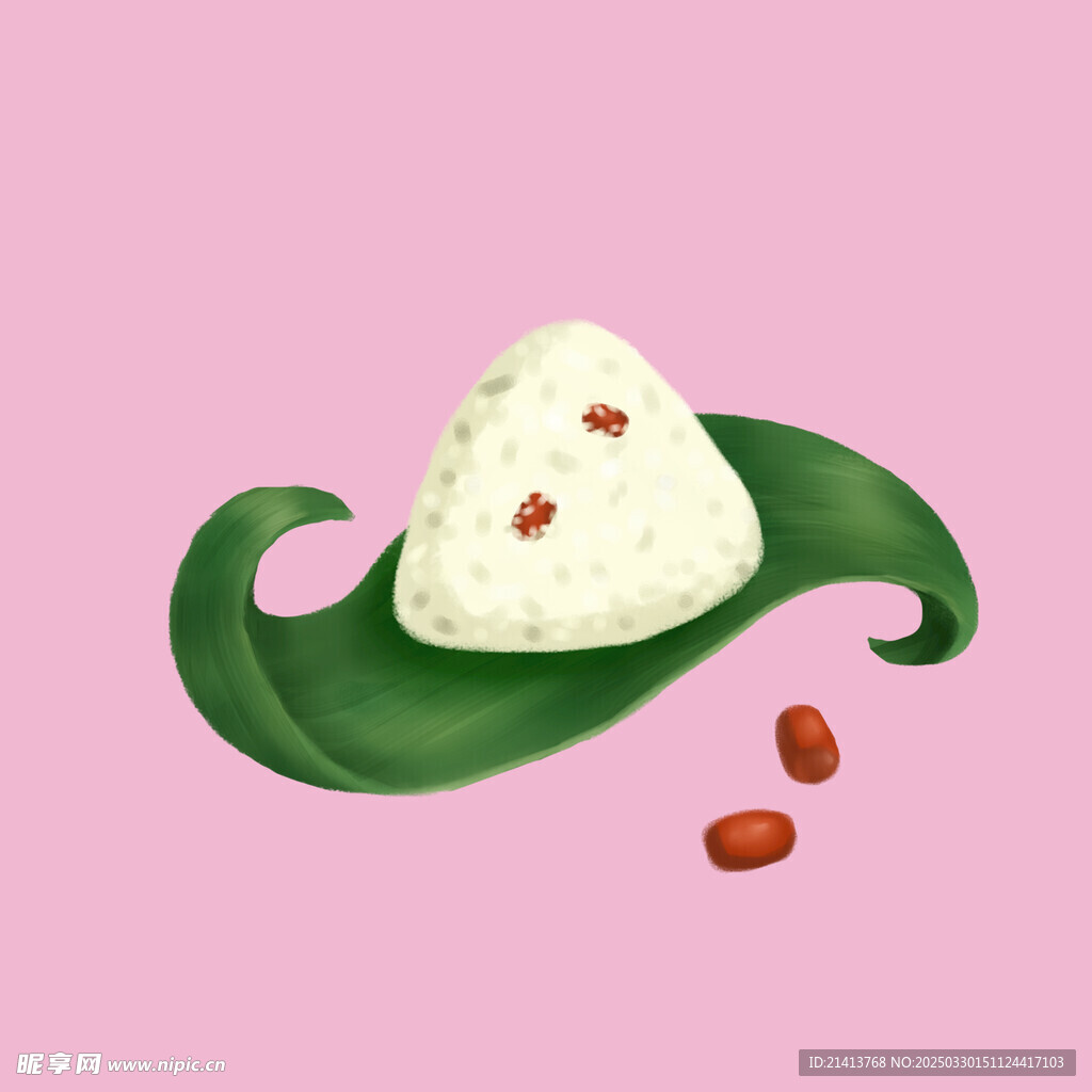 手绘端午粽子