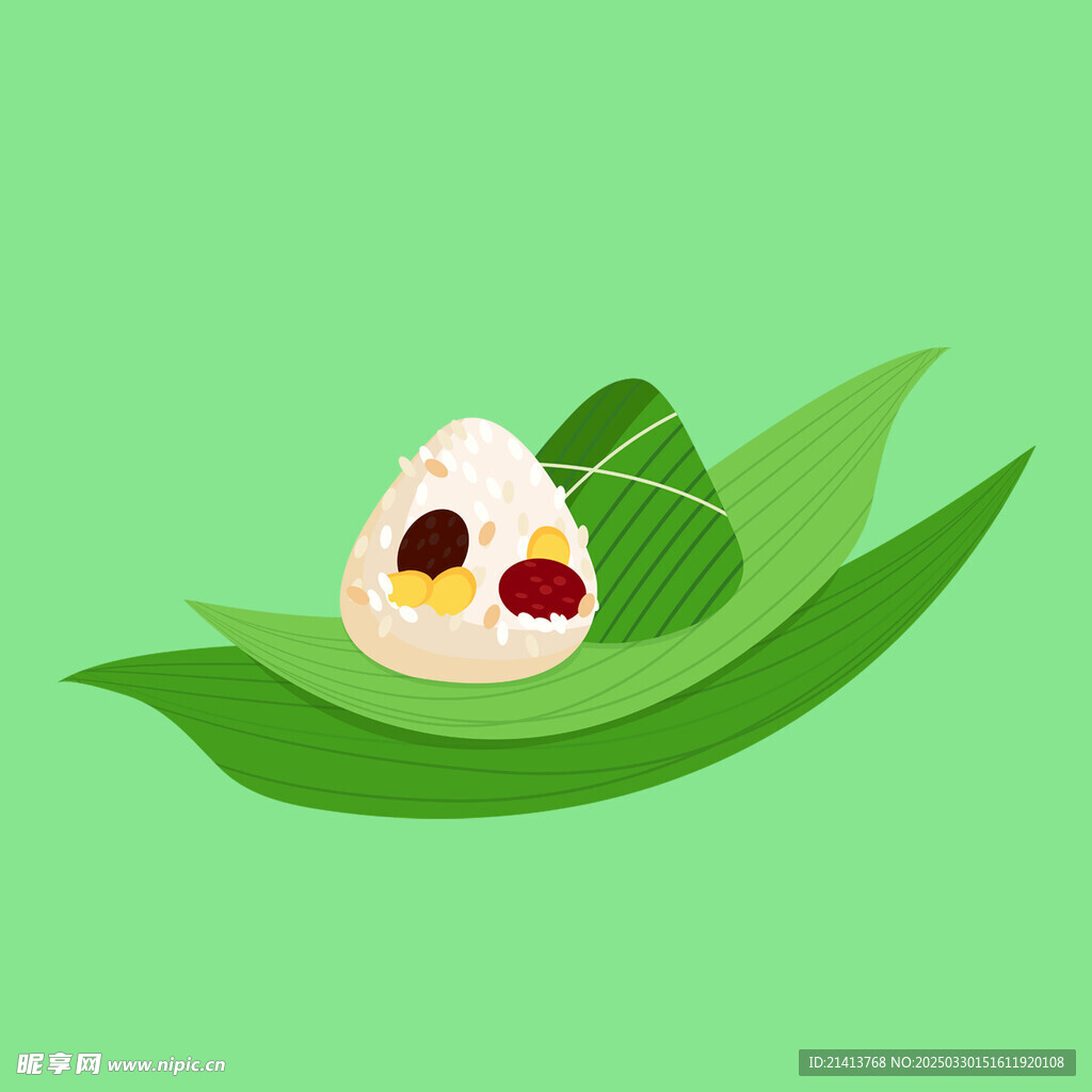 手绘端午粽子