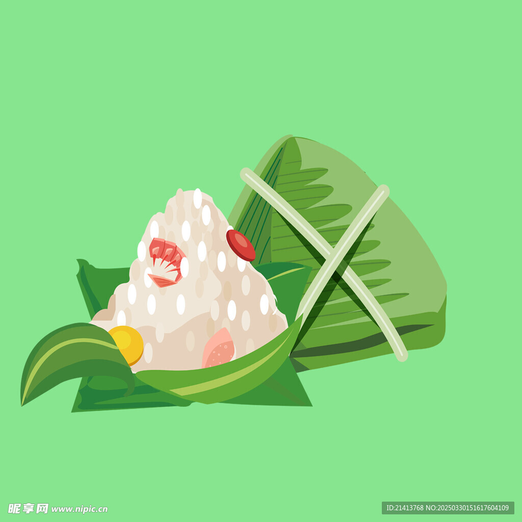 手绘端午粽子