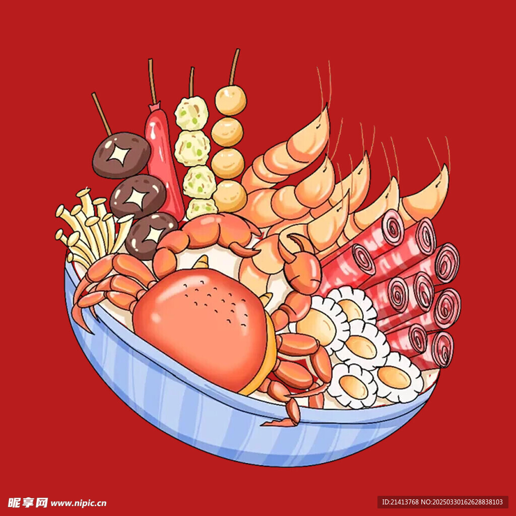 手绘麻辣烫 