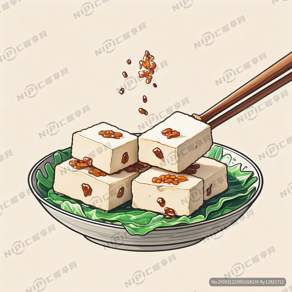 豆腐形象图。