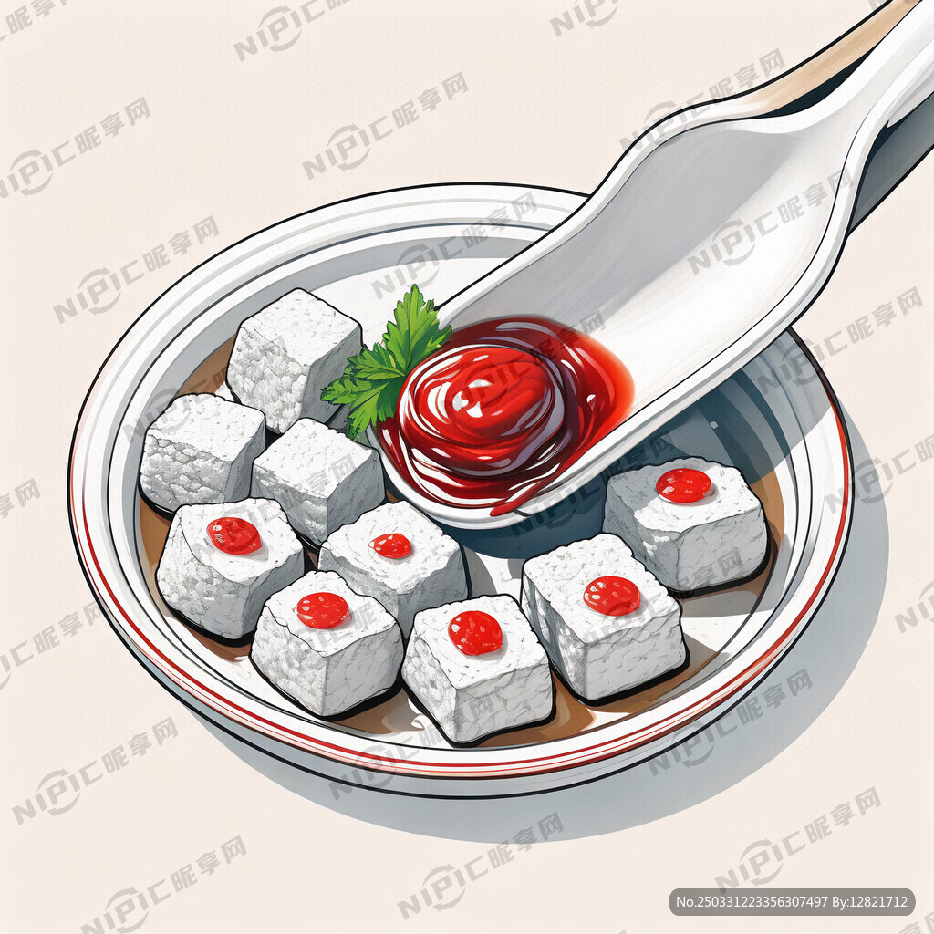 白色豆腐、灰色豆腐、红色豆腐和