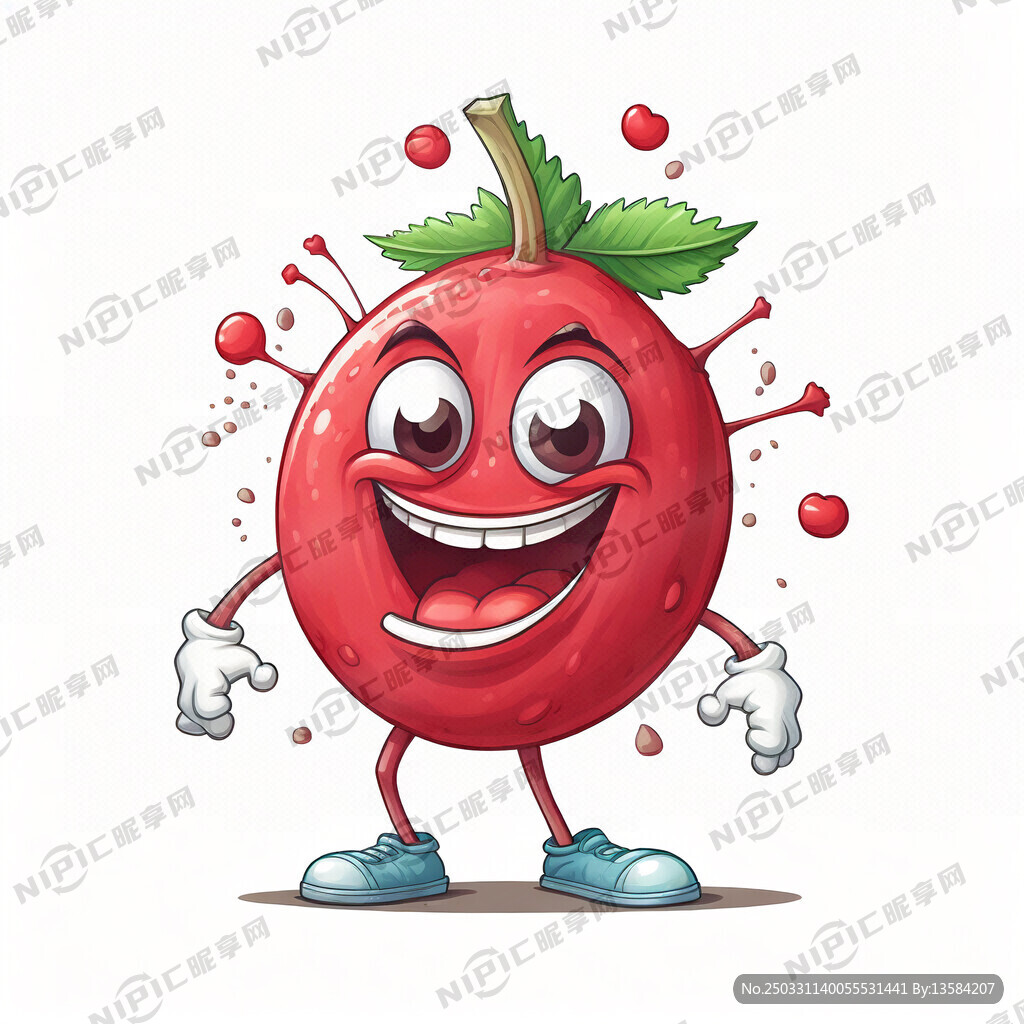 卡通车厘子 形象生动