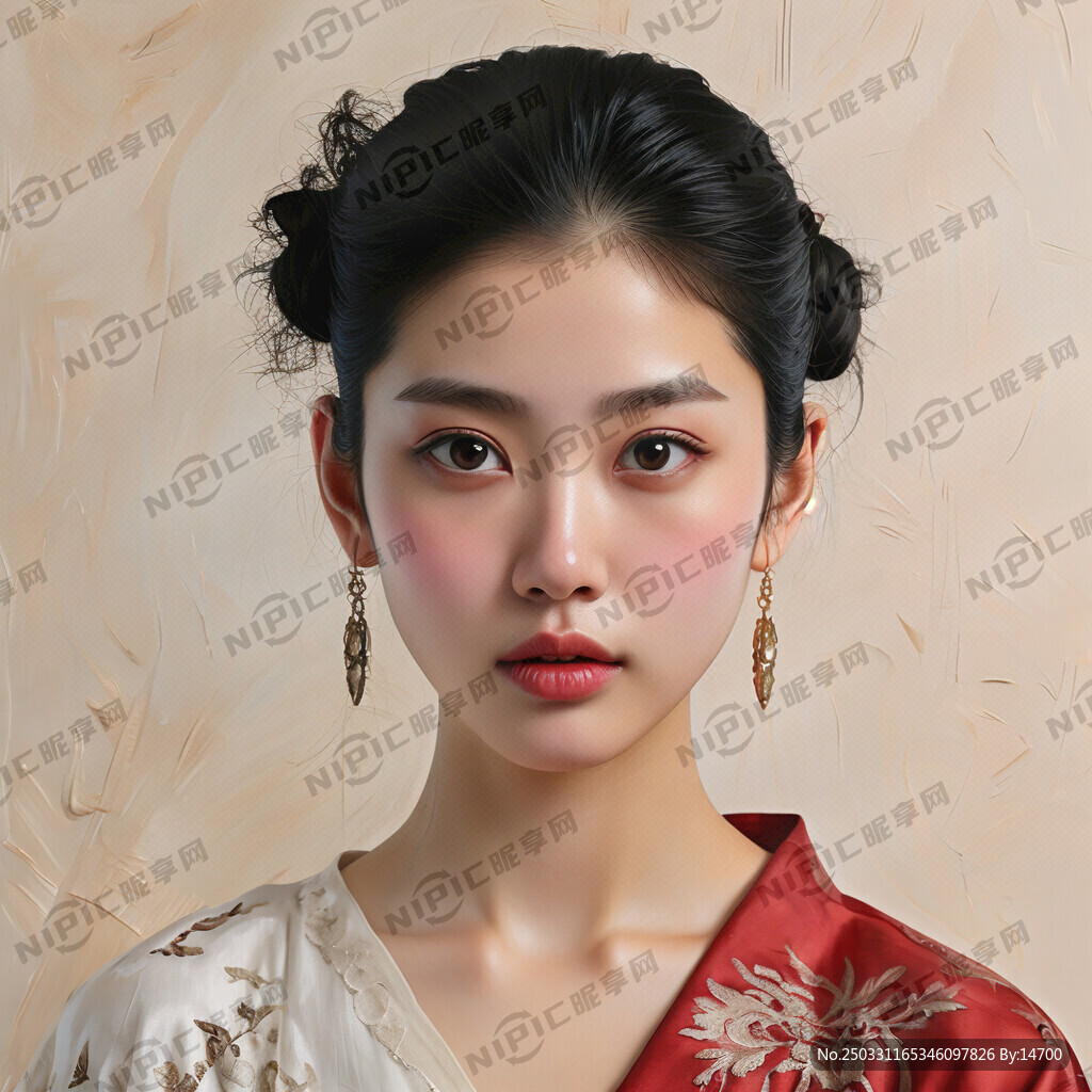 亚洲标准美女面部