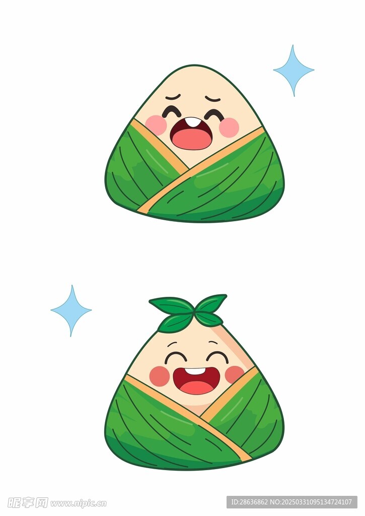 卡通手绘粽子