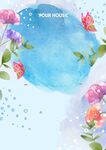 水彩手绘春天素材