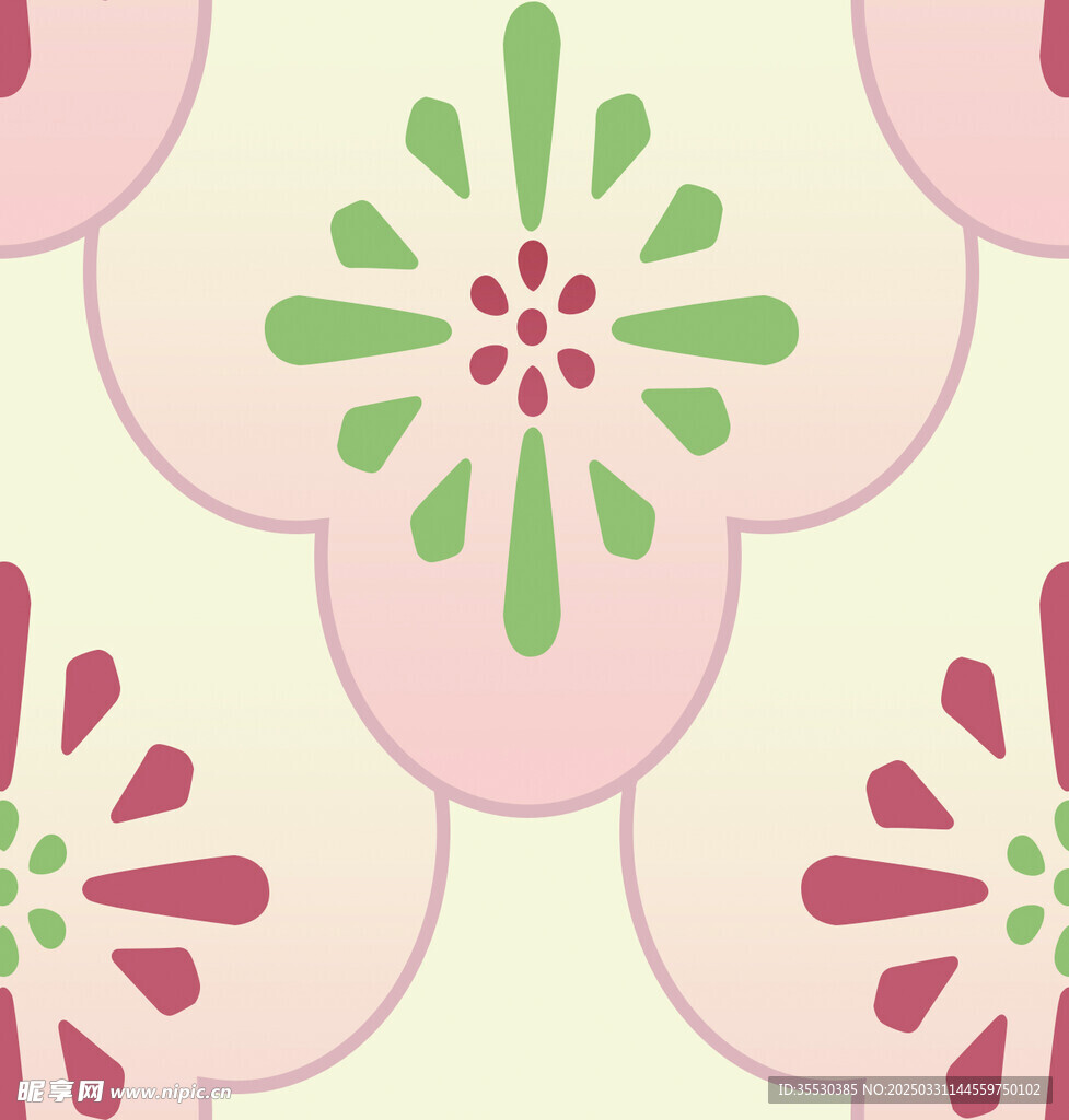 线条花