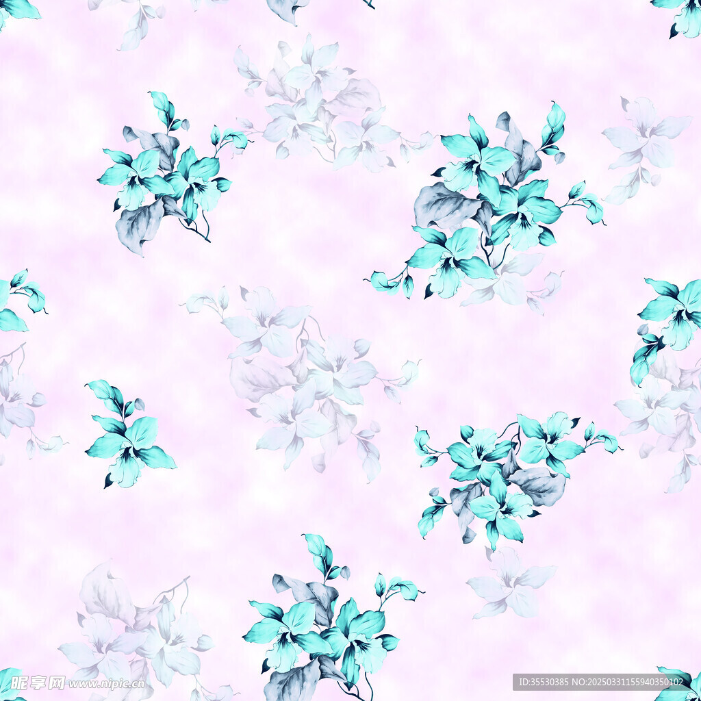 扎染线条花