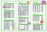 奶茶价目表