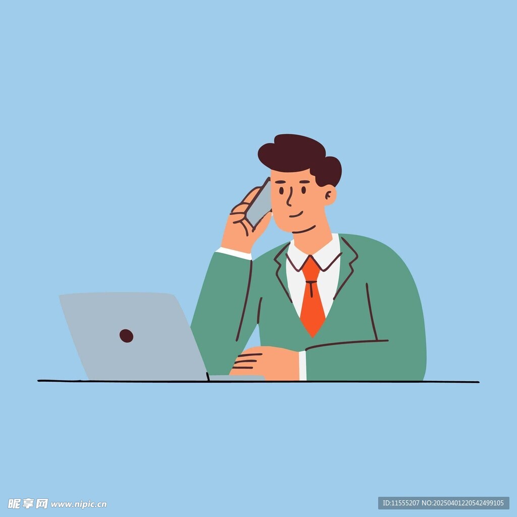 商业商务客服办公工作男